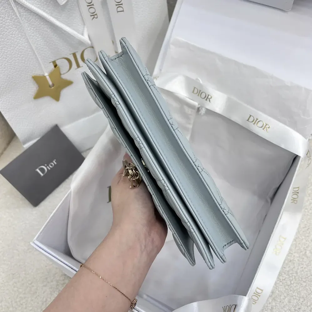 Dior My Dior Mini Bag Cloud Blue Cannage Lambskin for Women Dior My Dior Mini Bag Cloud Blue Cannage Lambskin for Women