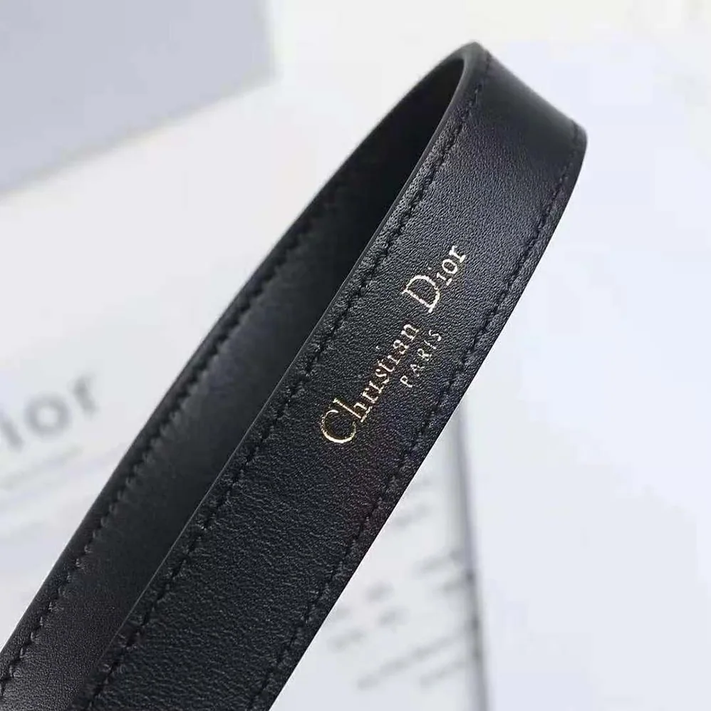 Dior D-Fence Belt Black Smooth Calfskin 30 MM for Women Dior D-Fence Belt Black Smooth Calfskin 30 MM for Women