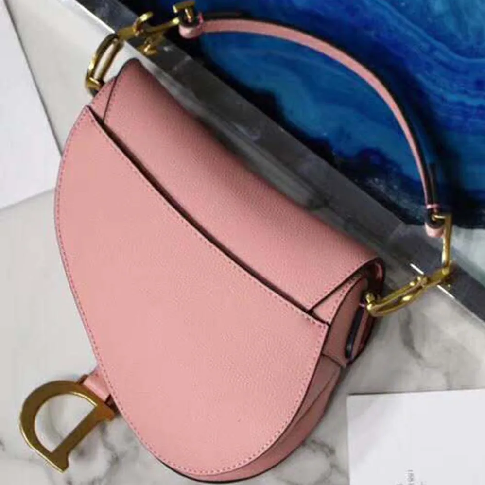 Dior Mini Saddle Bag in Calfskin for Women in Pink