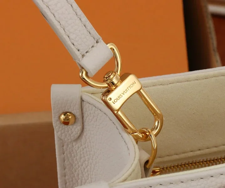 Louis Vuitton OnTheGo PM Tote Bag in Cream Gold Hardware