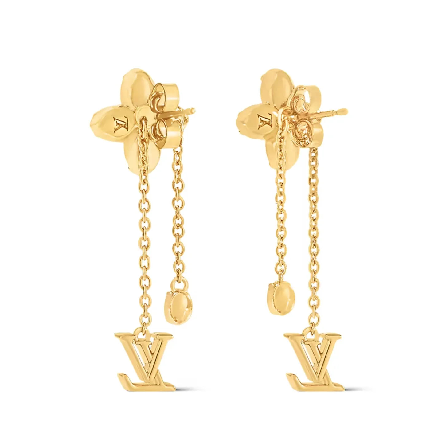 Louis Vuitton LV Dazzle Earrings Gold in Toned Louis Vuitton LV Dazzle Earrings Gold in Toned