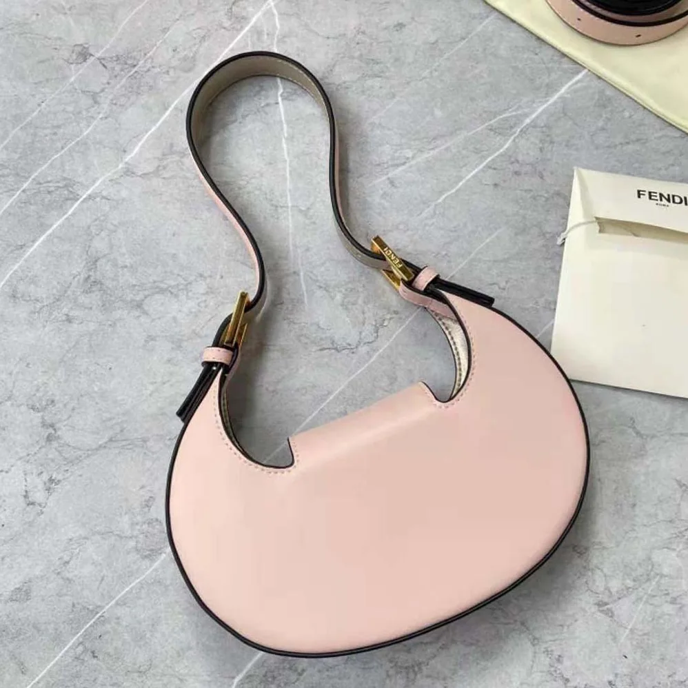 Fendi Cookie Pale Pink Leather Mini Bag for Women Fendi Cookie Pale Pink Leather Mini Bag for Women