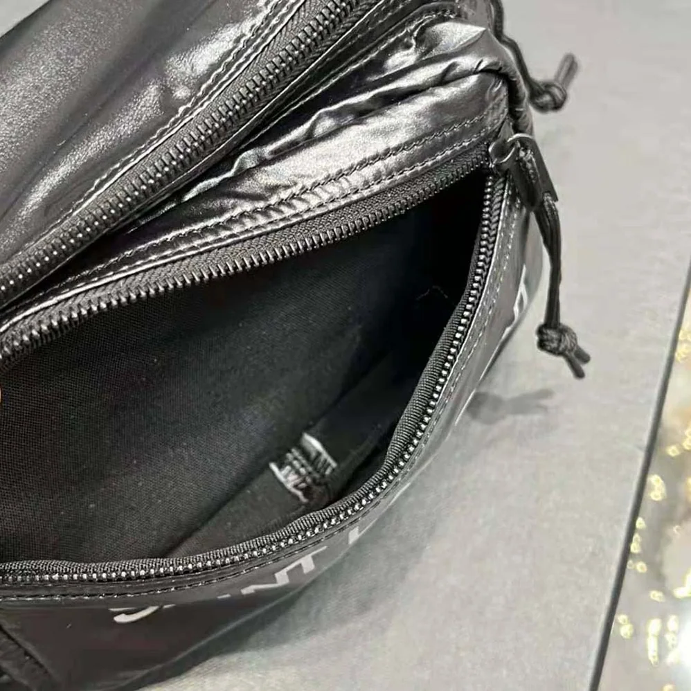 Saint Laurent YSL Nuxx Crossbody Bag in Nylon for Men in Black Saint Laurent YSL Nuxx Crossbody Bag in Nylon for Men in Black