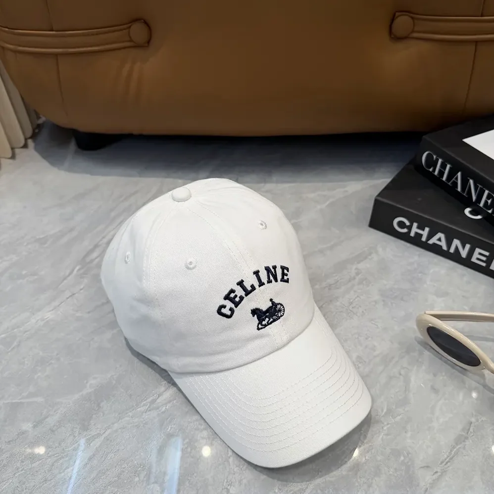 Celine Richelieu Cap In Cotton Twill for Women in White