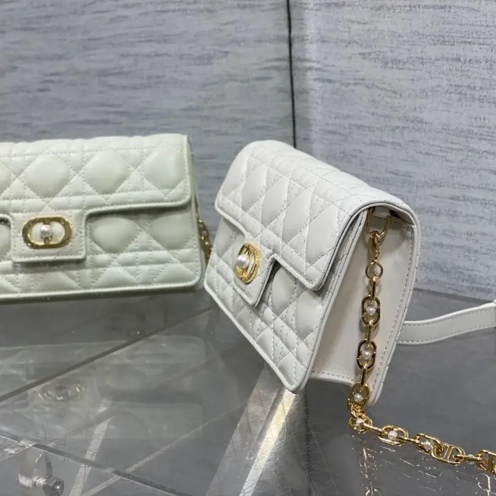 Dior Jolie Mini Bag Latte Cannage Lambskin for Women Dior Jolie Mini Bag Latte Cannage Lambskin for Women