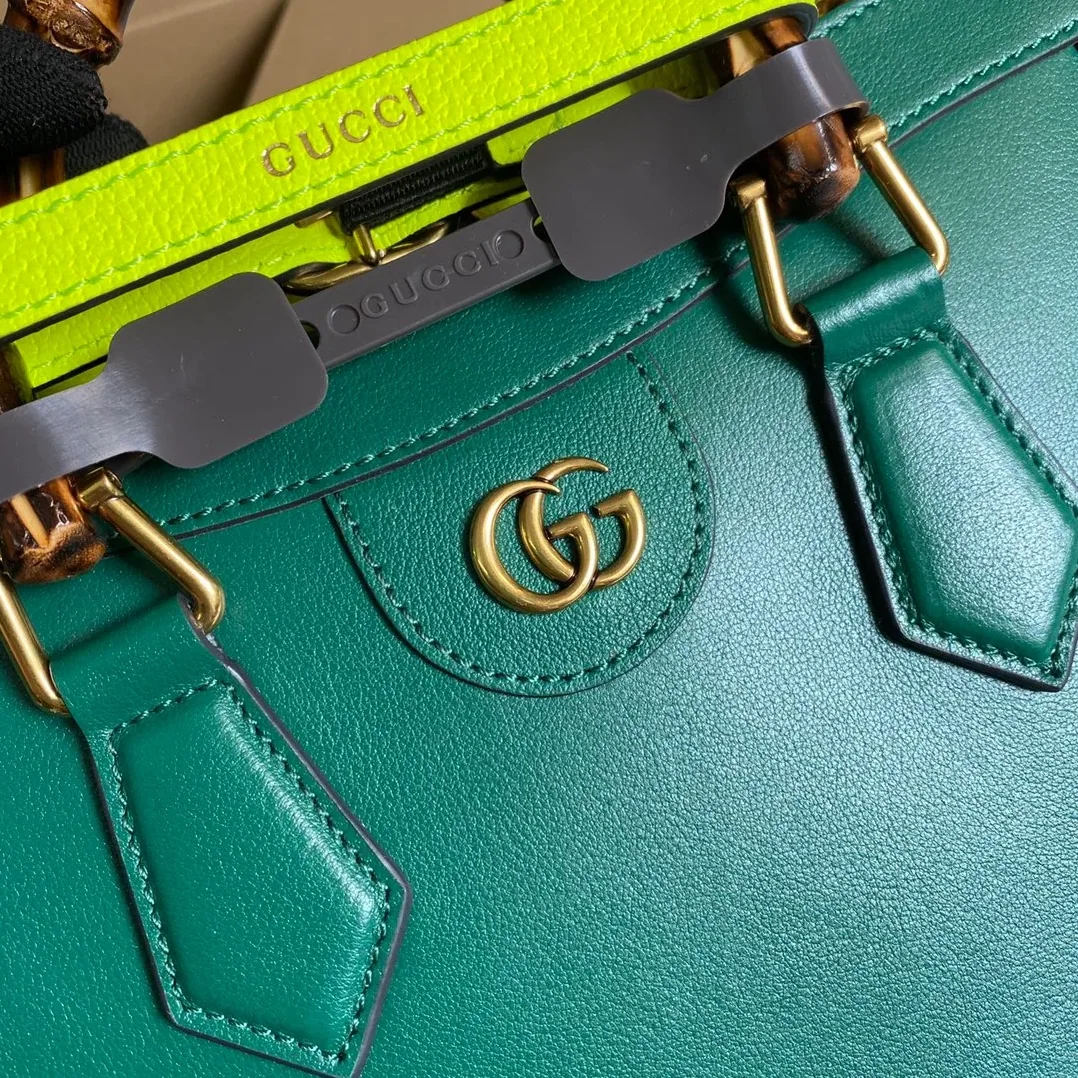 Gucci Diana Medium Tote Bag Green Gucci Diana Medium Tote Bag Green