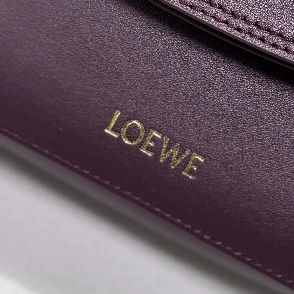 Loewe Medium Ola Bag in Smooth Calfskin for Women in Dark Burgundy Loewe Medium Ola Bag in Smooth Calfskin for Women in Dark Burgundy