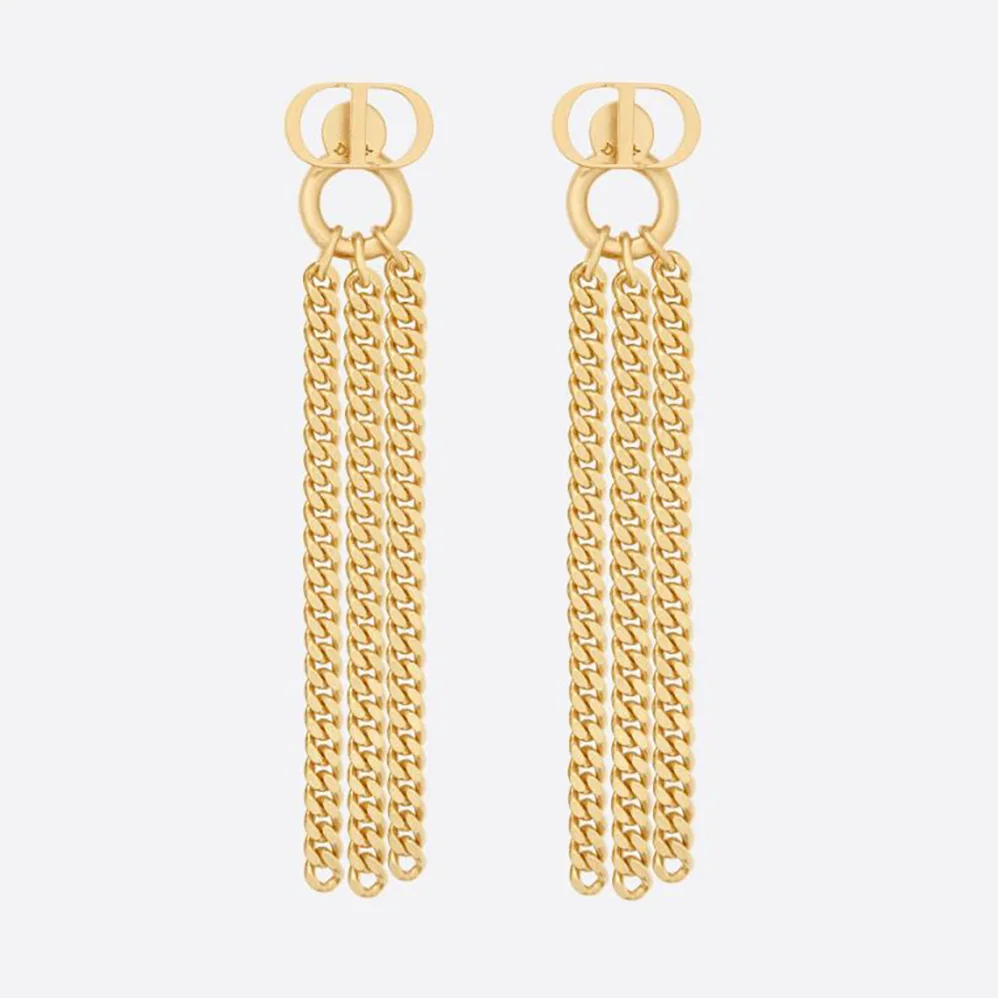 Dior 30 Montaigne Earrings Gold for Women in Finish Metal