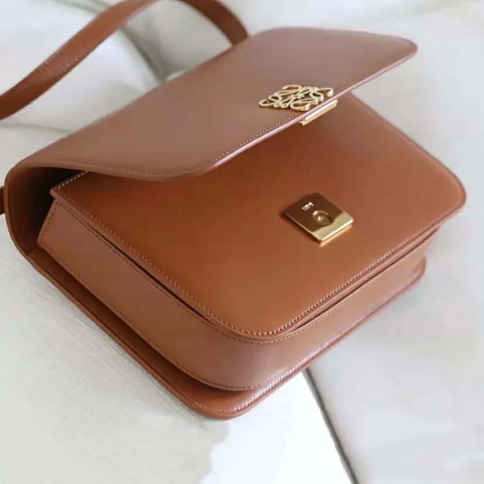 Loewe Goya Bag in Silk Calfskin for Women in Brown Loewe Goya Bag in Silk Calfskin for Women in Brown