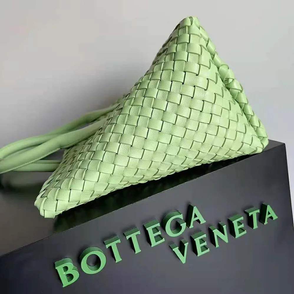 Bottega Veneta Medium Cabat Leather Tote Bag with Detachable Strap for Women in Aqua Bottega Veneta Medium Cabat Leather Tote Bag with Detachable Strap for Women in Aqua