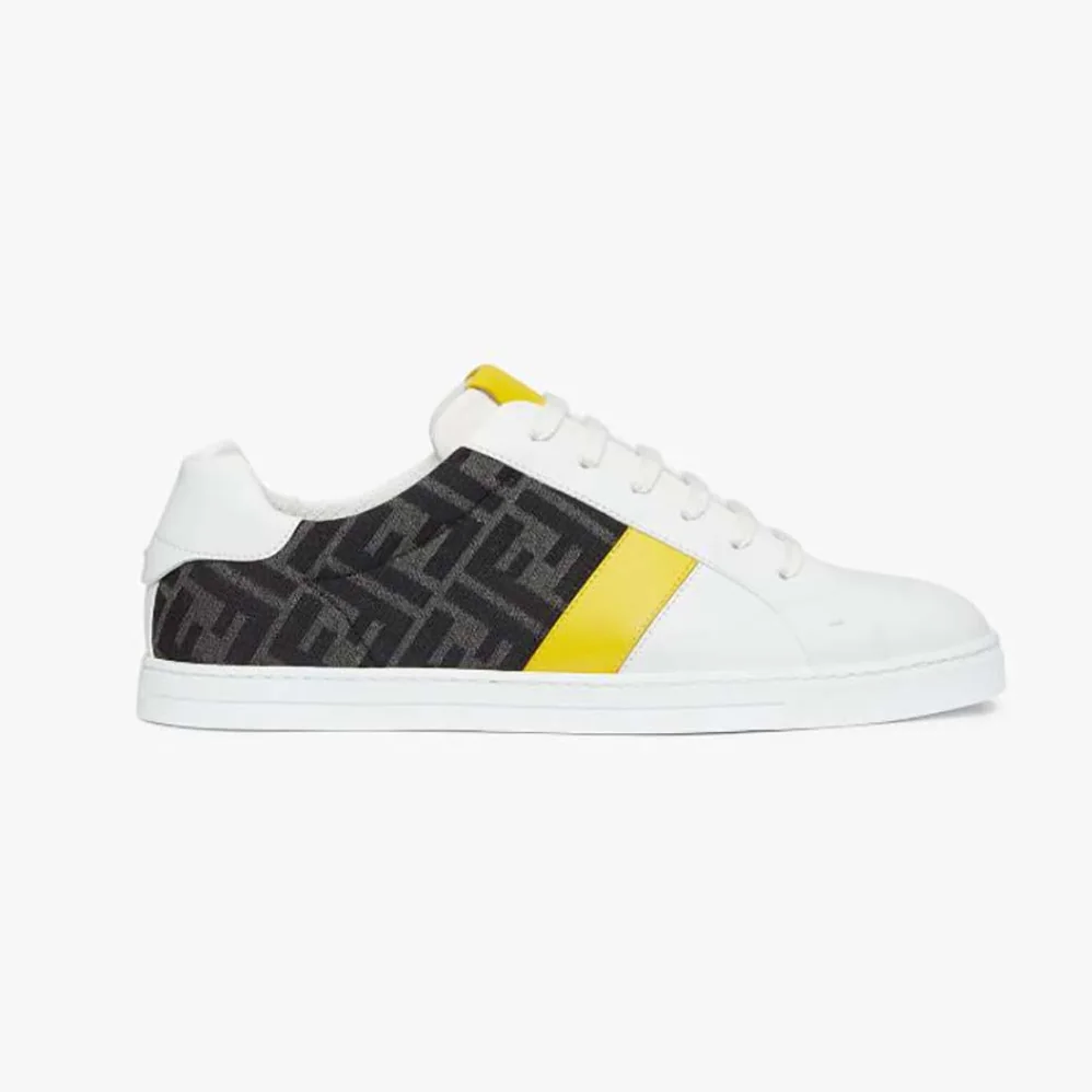 Fendi Sneakers White Leather Low for Men in Tops