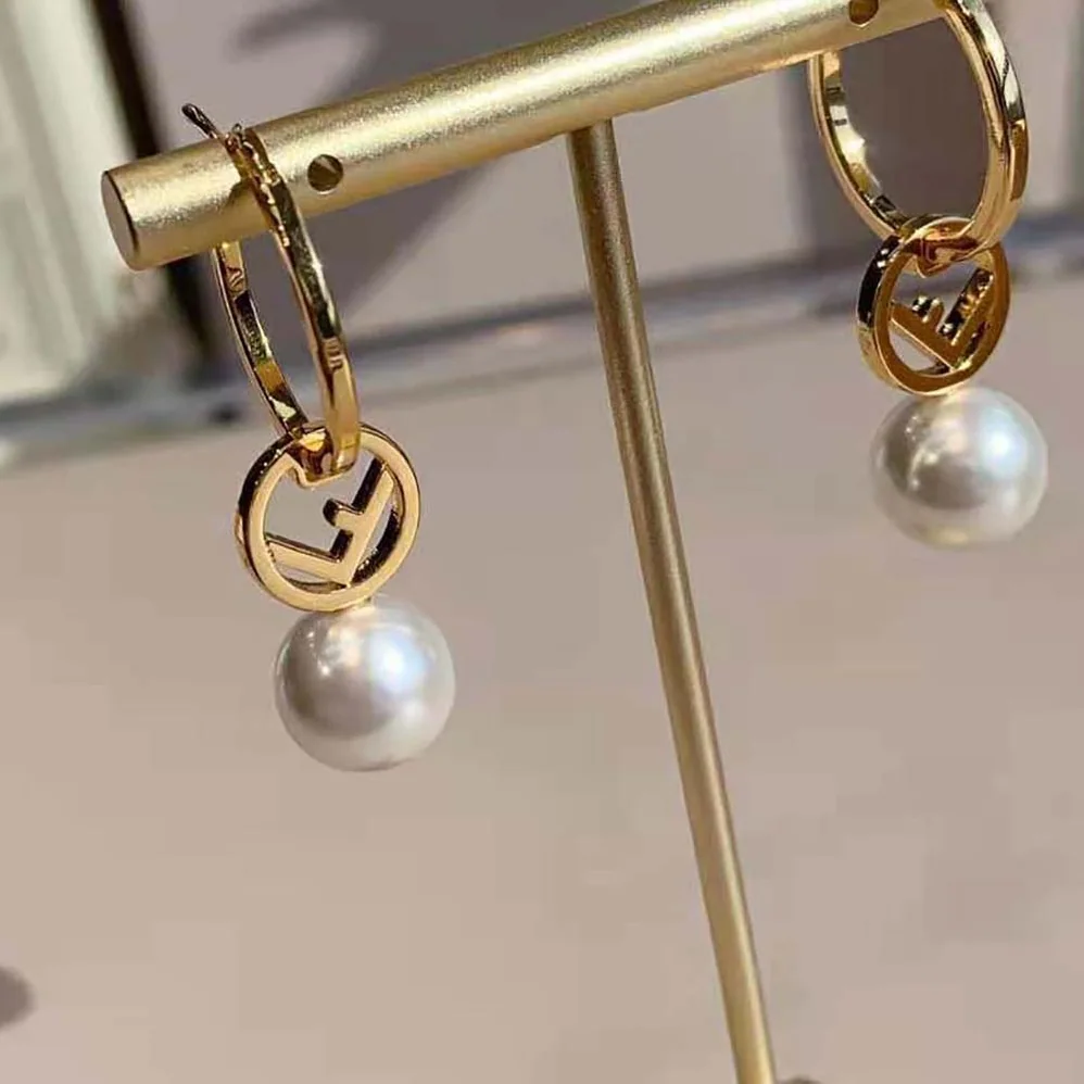 Fendi F Is Fendi Earrings Gold for Women in coloured