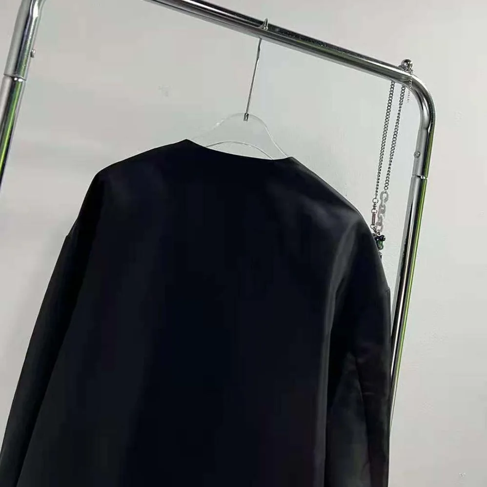 Prada Re-Nylon Blouson Jacket with Detachable Cuffs for Women