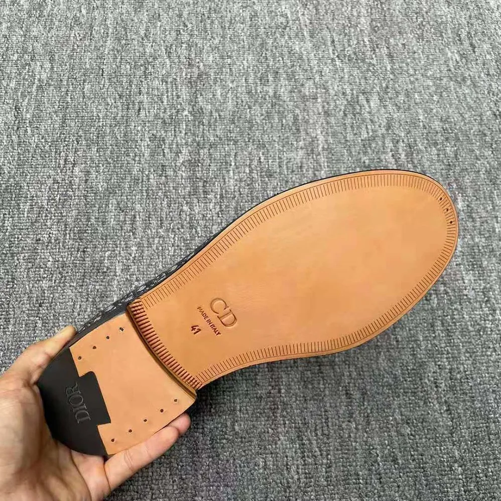 Dior Granville Loafer Beige and Black Dior Oblique Jacquard for Men