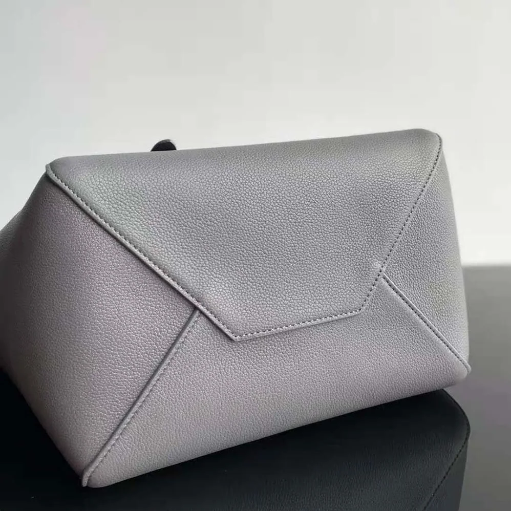 Celine Small Cabas Phantom in Soft Grained Calfskin for Women in Silver Celine Small Cabas Phantom in Soft Grained Calfskin for Women in Silver