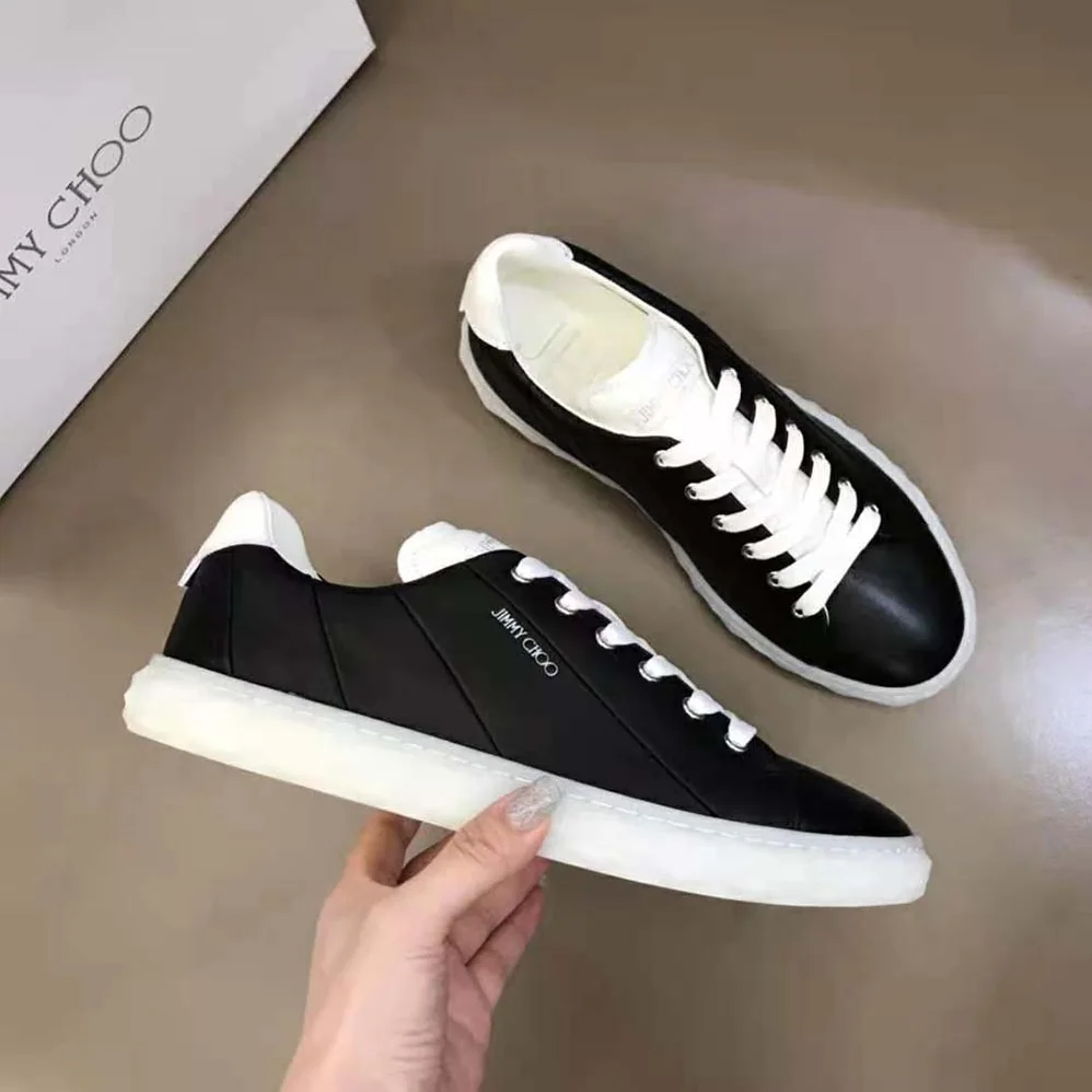 Jimmy Choo Diamond Light/f Black Nappa Leather Low for Women in Top Trainers Jimmy Choo Diamond Light/f Black Nappa Leather Low for Women in Top Trainers