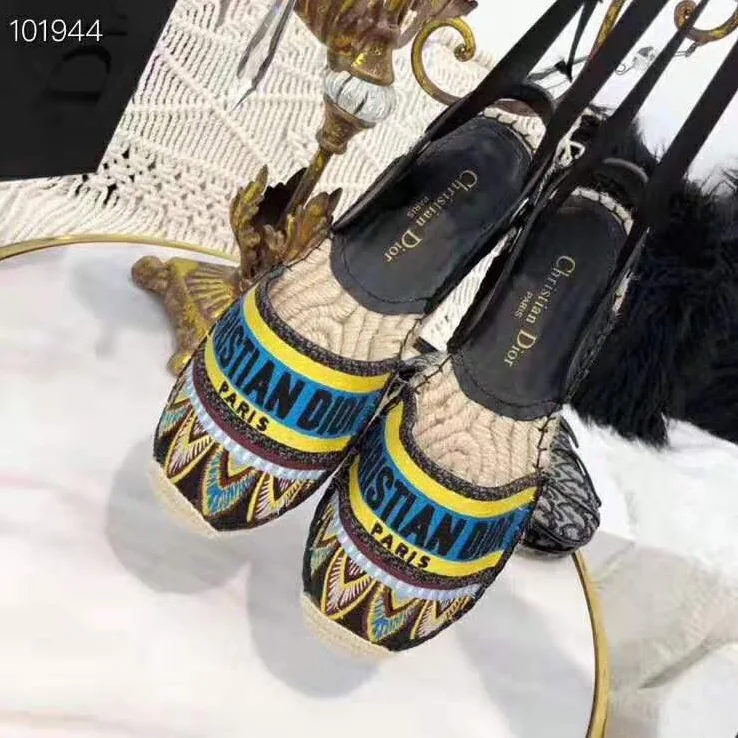 Dior Nicely-D Lace Up Espadrille for Women in Aqua