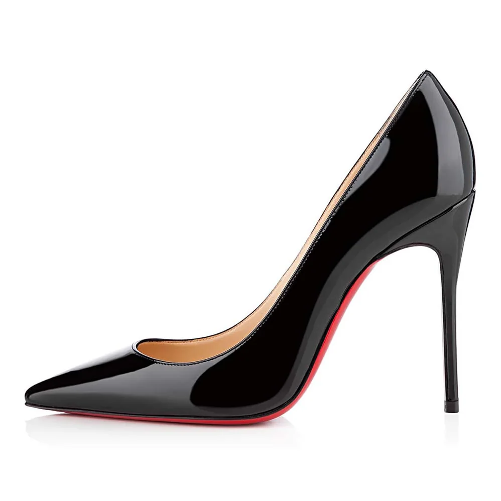 Christian Louboutin Shoes Decollete 554 100mm Heel for Women in Black Christian Louboutin Shoes Decollete 554 100mm Heel for Women in Black