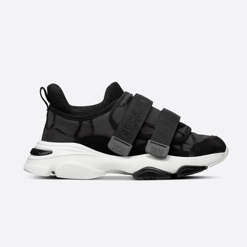 Dior D-Wander Sneaker Black Camouflage Technical Fabric for Women