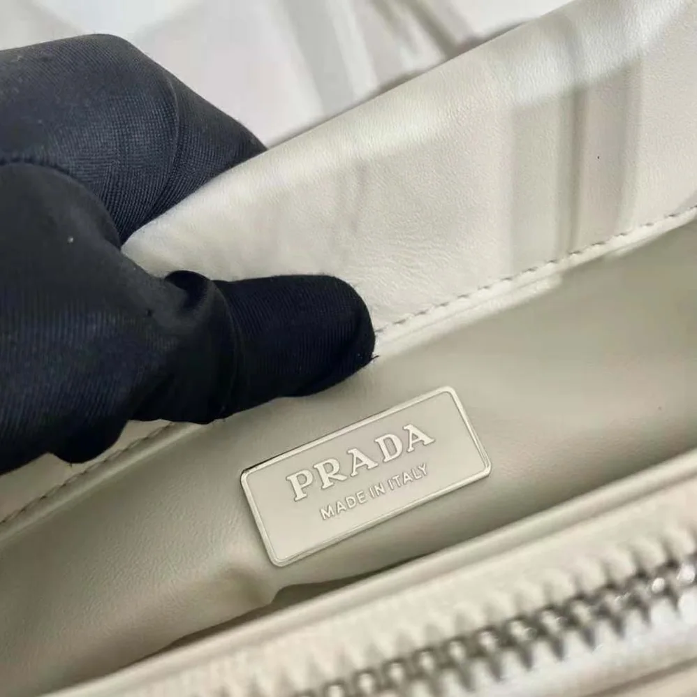 Prada Small Leather Bag for Women in White