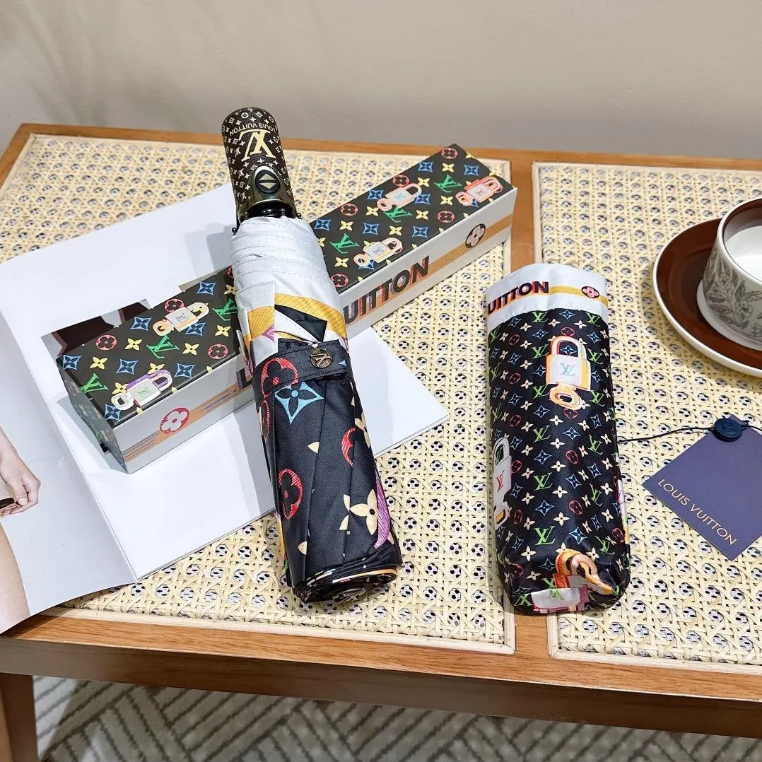 Louis Vuitton Monogram Printed Umbrella Black Louis Vuitton Monogram Printed Umbrella Black