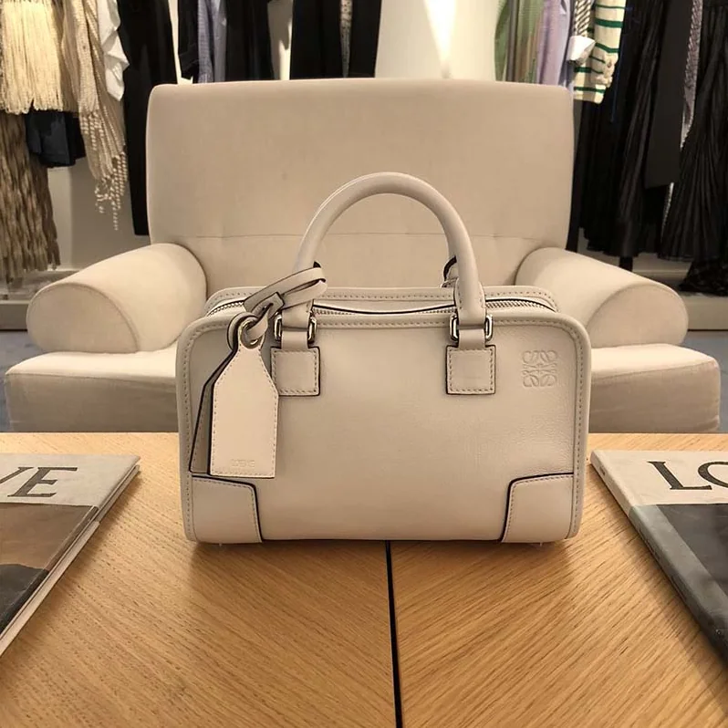 Loewe Amazona 28 Bag Ivory in Calf Leather for Women in White