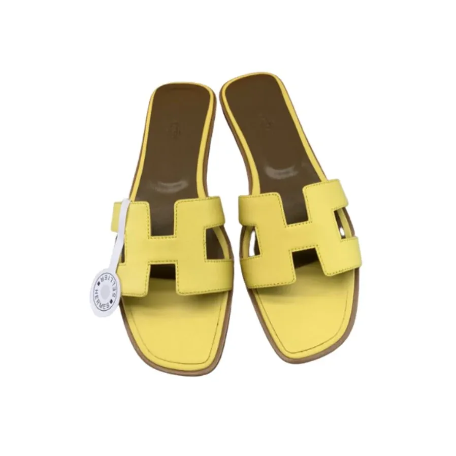 Hermes Oran Sandal Yellow