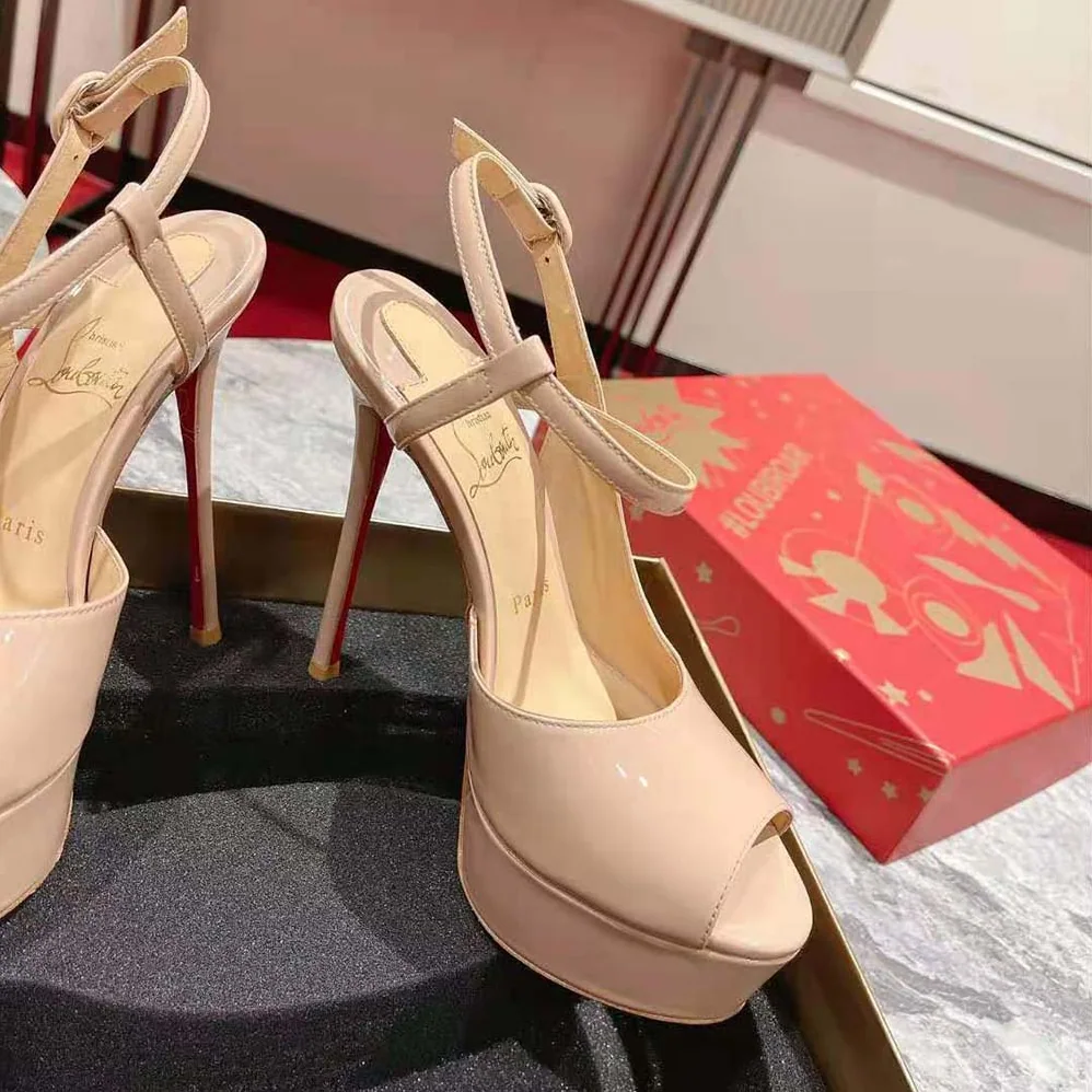 Christian Louboutin So Jenlove Alta 150 mm Heel Height for Women in Sandy