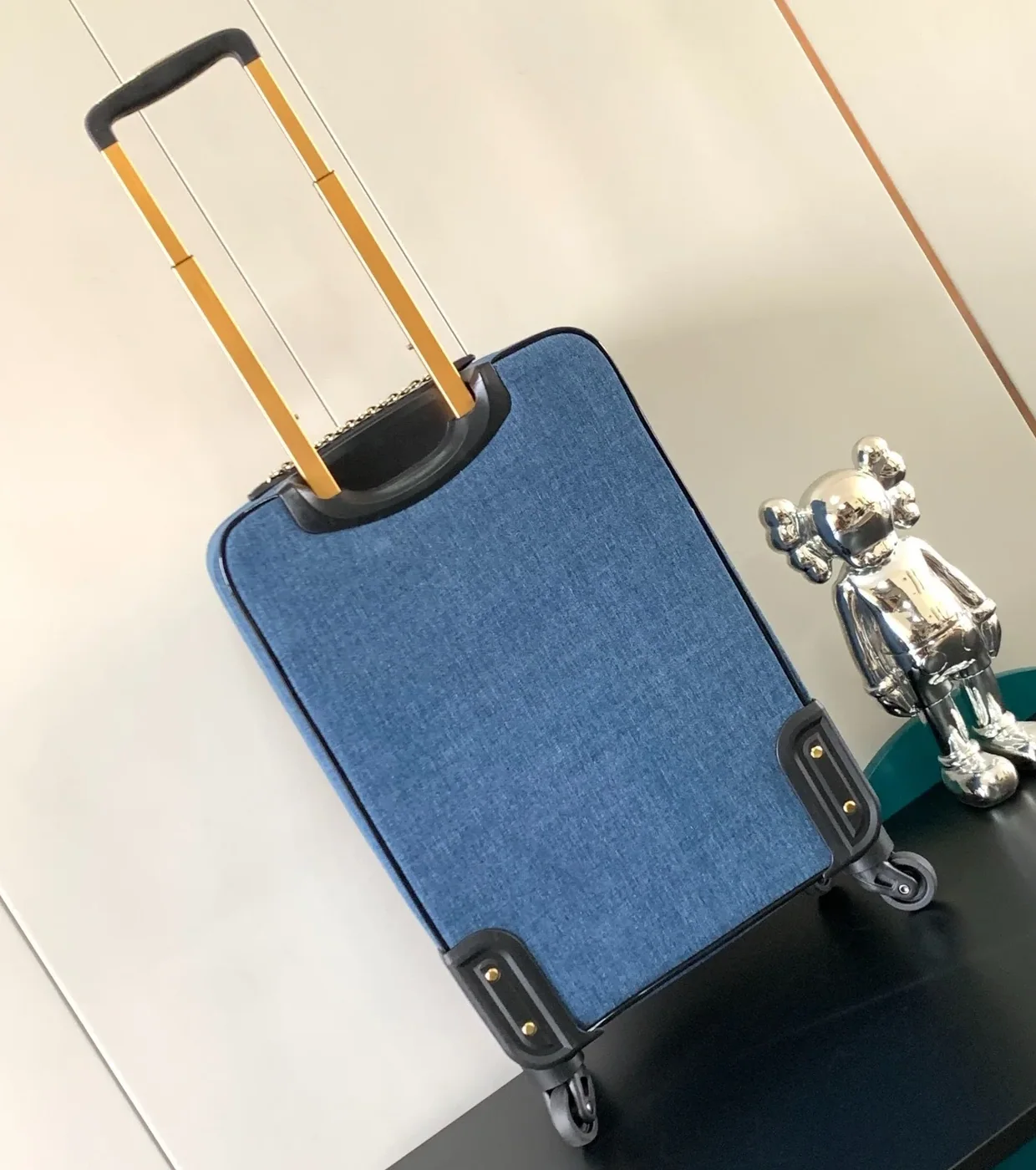 Chanel Classic Diamond in Quilted Suitcase Blue /