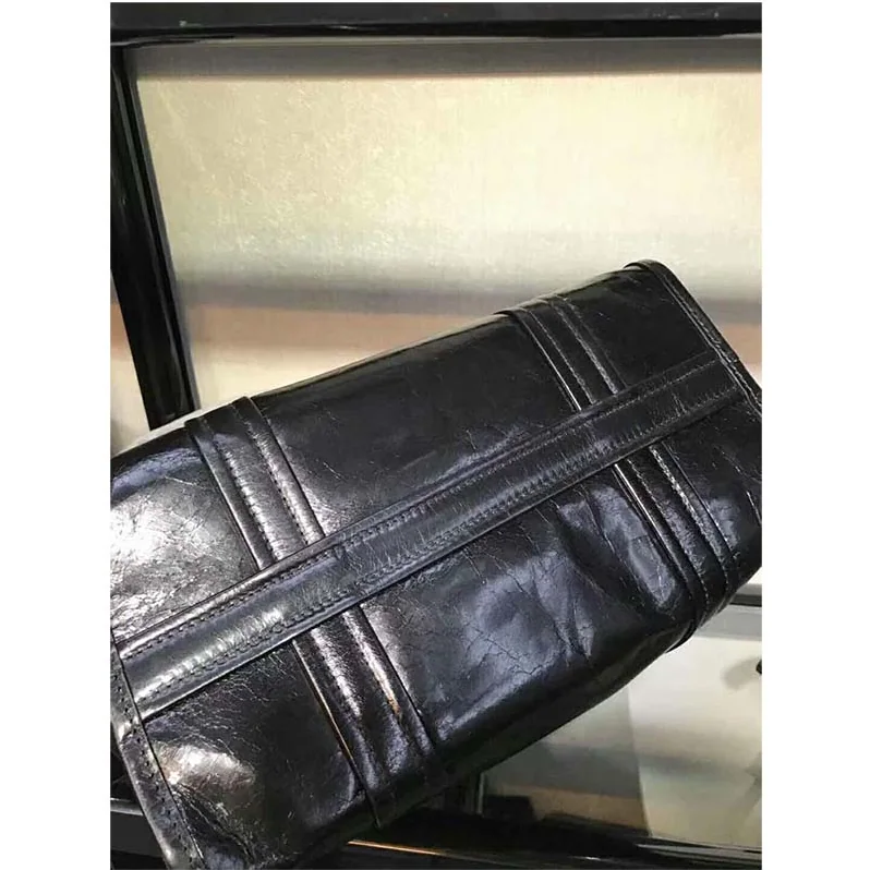 Balenciaga Bazar Large Lambskin Shopping Bag for Women in Black