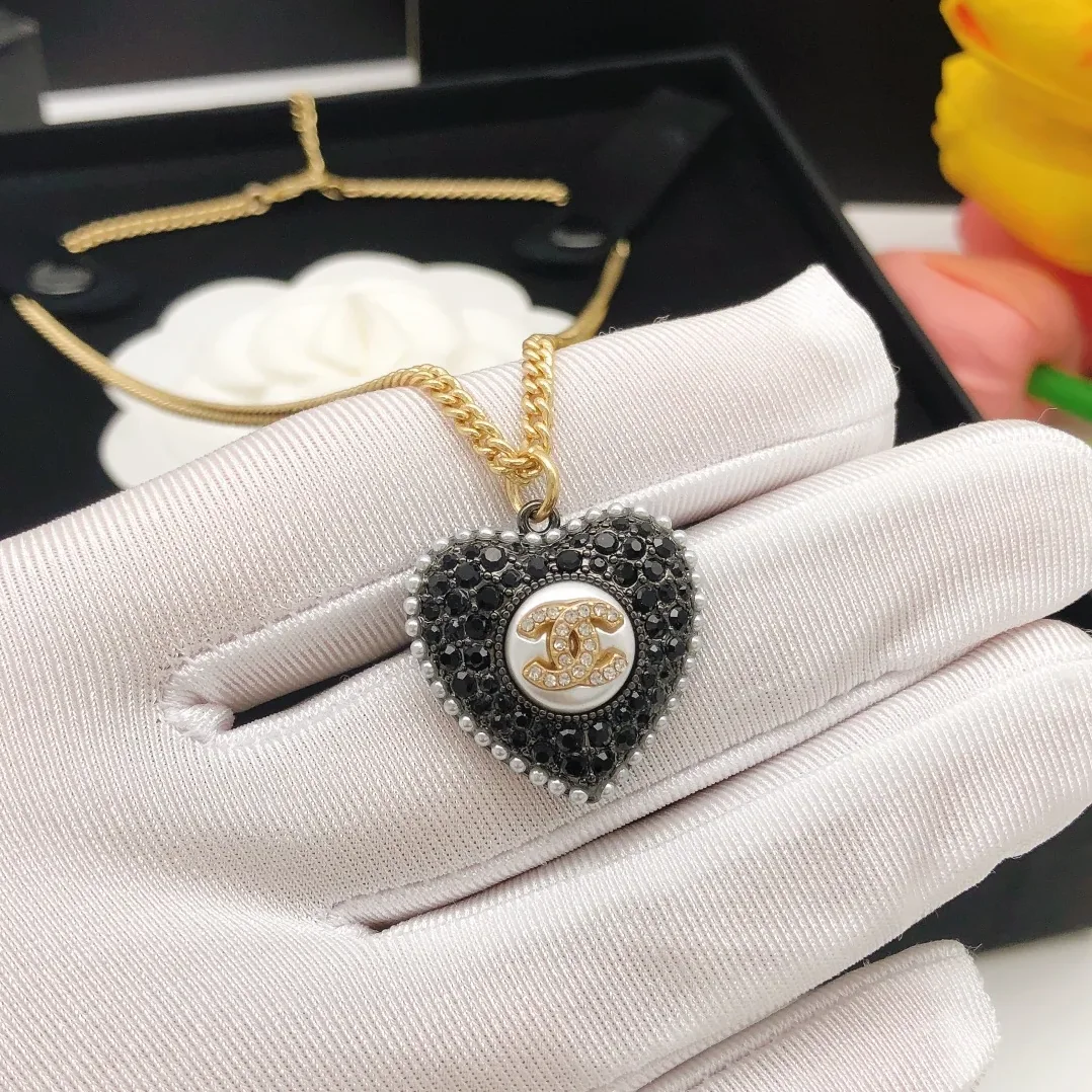 Chanel Love Necklace Black Chanel Love Necklace Black