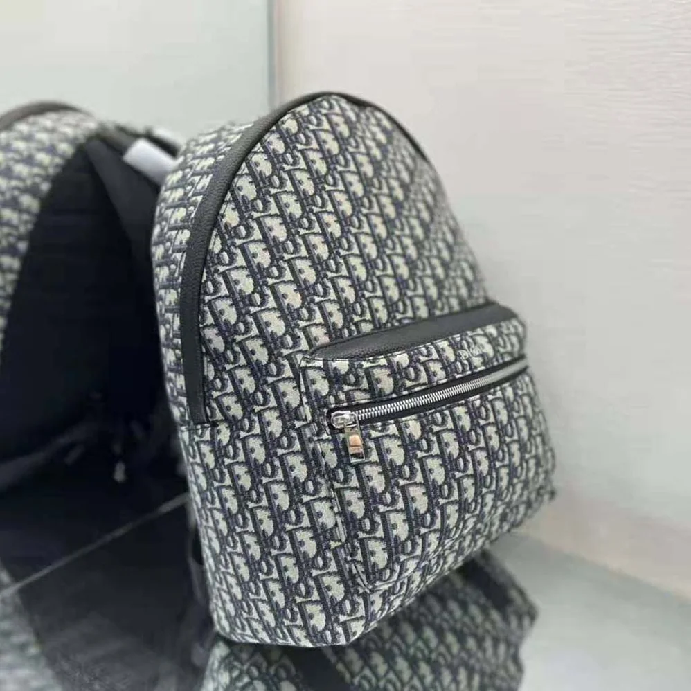 Dior Rider Backpack Beige and Black Dior Oblique Jacquard for Men Dior Rider Backpack Beige and Black Dior Oblique Jacquard for Men