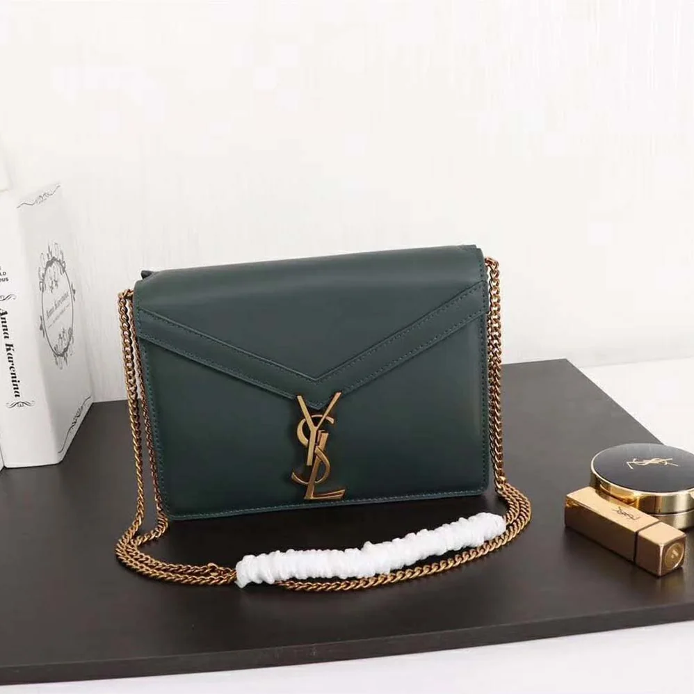 Saint Laurent YSL Cassandra Monogram Clasp Bag Smooth for Women in Green Saint Laurent YSL Cassandra Monogram Clasp Bag Smooth for Women in Green