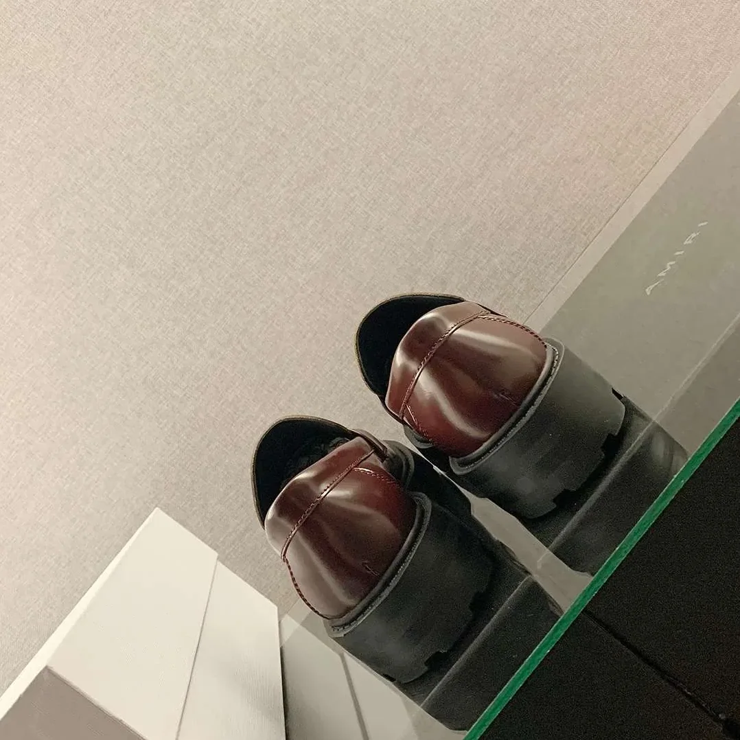 Celine Bulky Penny Chunky Loafer Burgundy Celine Bulky Penny Chunky Loafer Burgundy