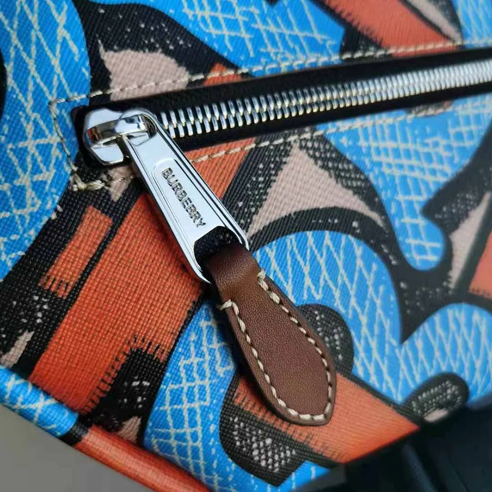 Burberry Monogram Print E-canvas Sonny Bum Bag for Women in Orange