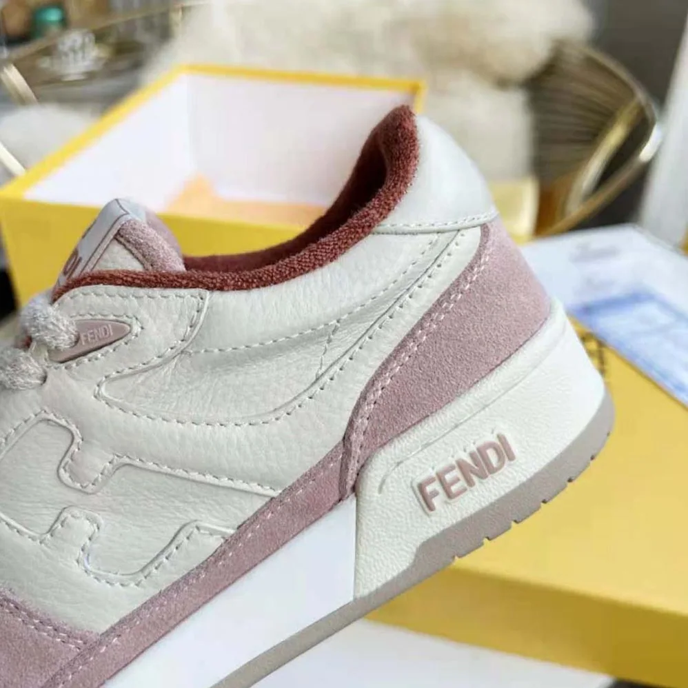 Fendi Match Low for Unisex in Tops in Pink Suede