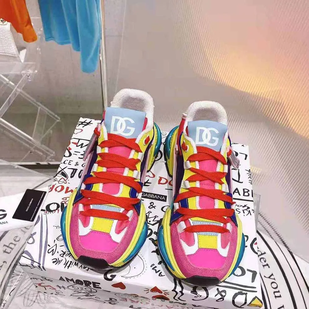 Dolce Gabbana D&G Mixed for Women in Material Airmaster Sneakers Dolce Gabbana D&G Mixed for Women in Material Airmaster Sneakers