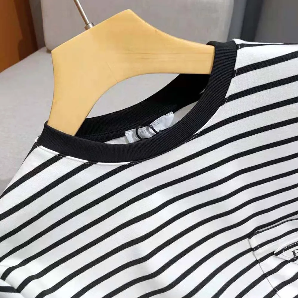 Prada Cotton T for Women in shirt with Overprinted Logo