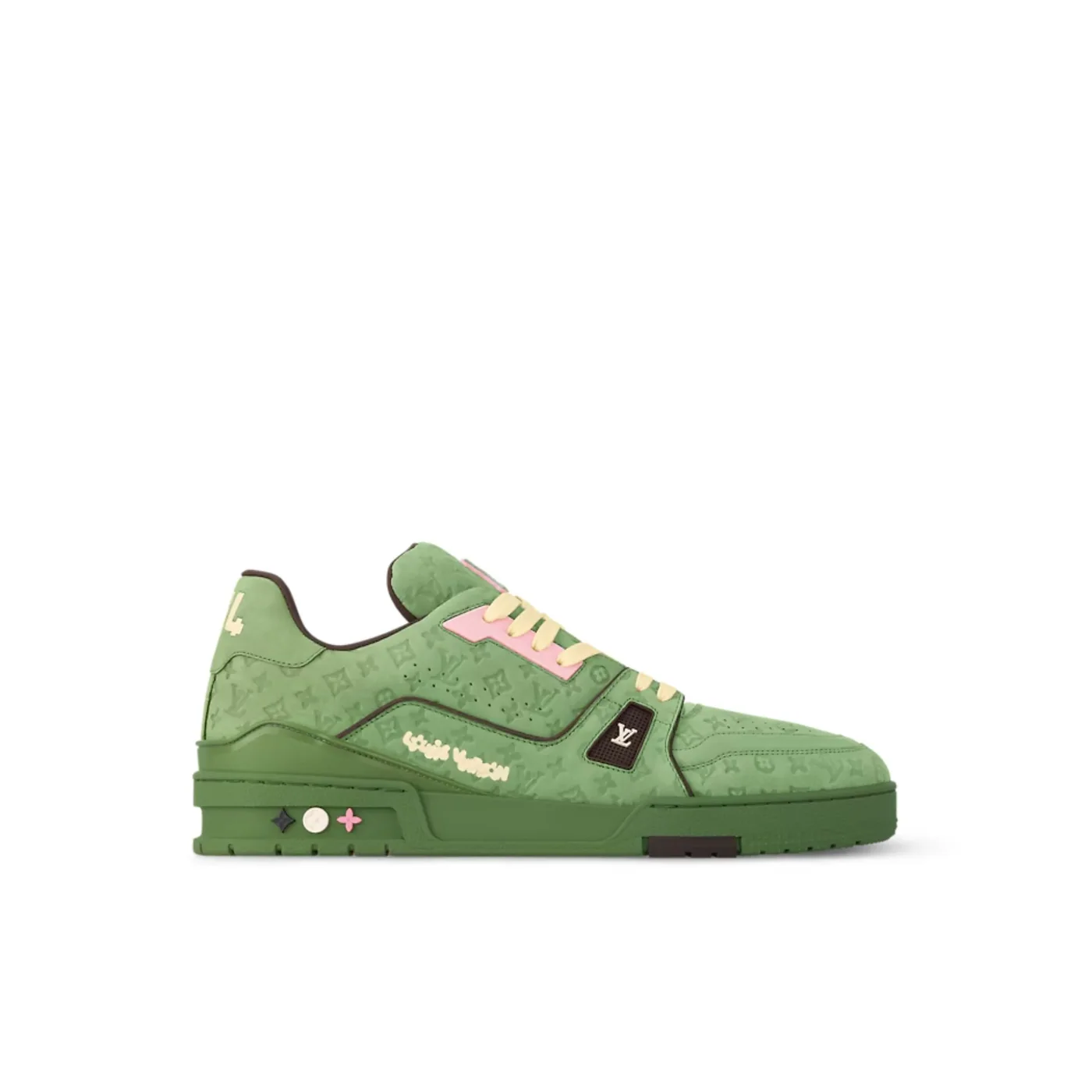 Louis Vuitton Trainer Sneaker Green 1ACR6E Louis Vuitton Trainer Sneaker Green 1ACR6E