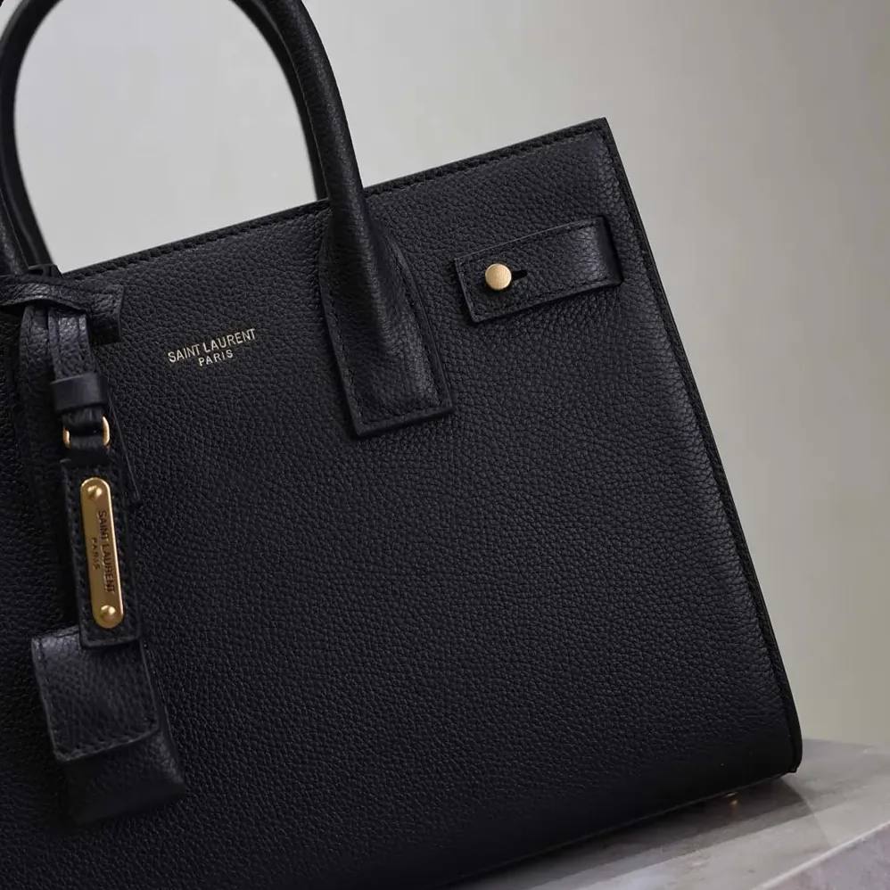 Saint Laurent YSL Baby Sac De Jour In Supple Grained Leather for Women in Black Saint Laurent YSL Baby Sac De Jour In Supple Grained Leather for Women in Black