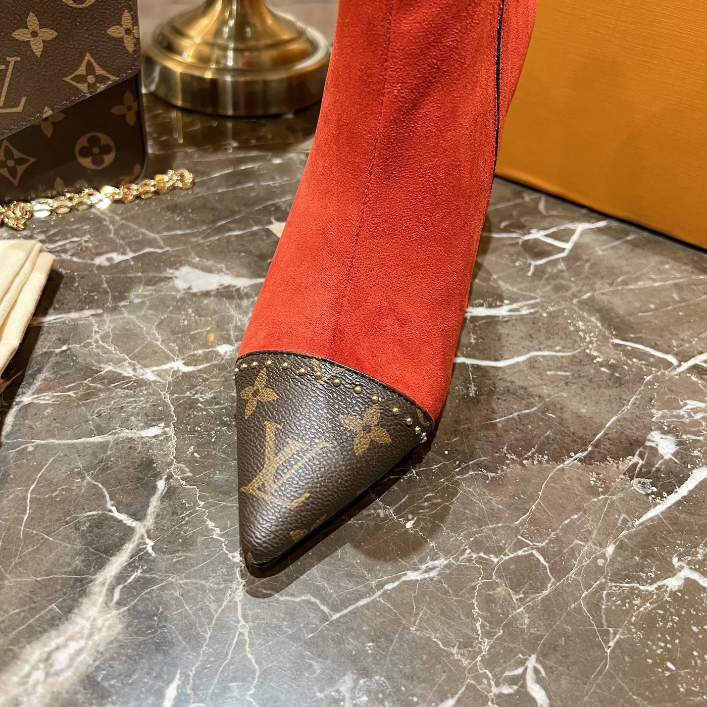 Louis Vuitton Cherie Ankle Boots Red for Women Louis Vuitton Cherie Ankle Boots Red for Women