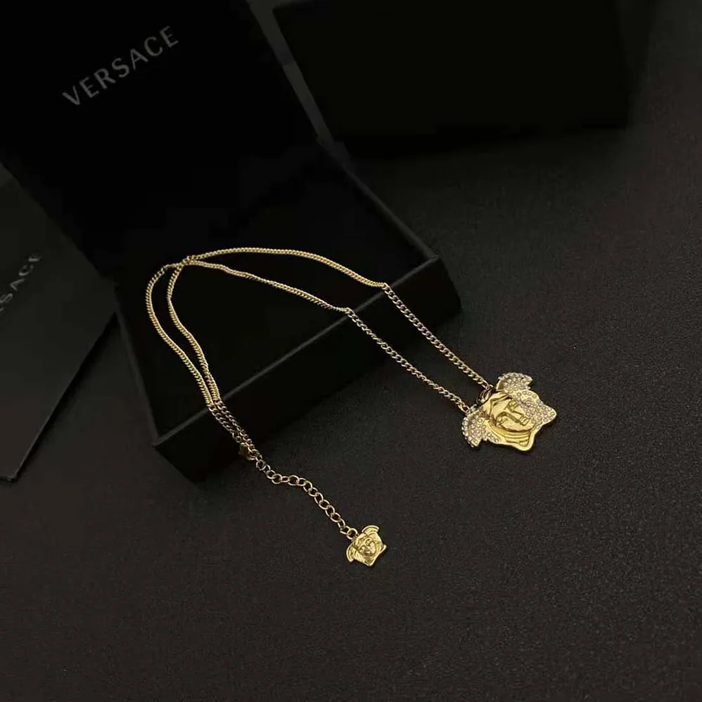 Versace Palazzo Dia Crystal Pendant Necklace for Women Versace Palazzo Dia Crystal Pendant Necklace for Women