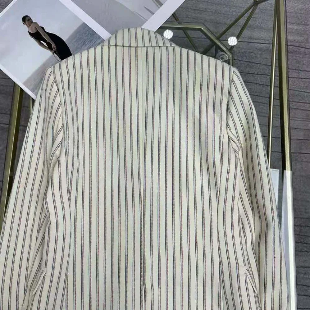 Celine Classic Jacket in Striped Wool for Women Celine Classic Jacket in Striped Wool for Women