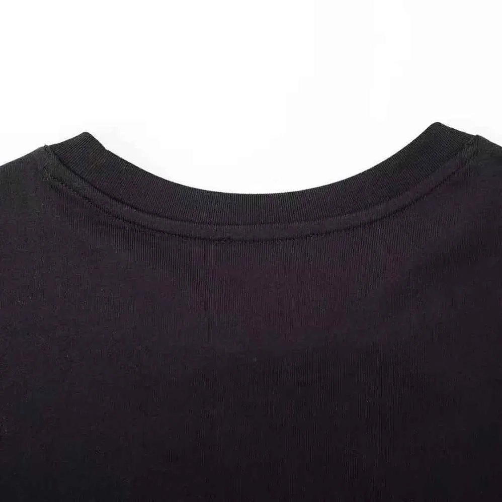 Loewe Anagram Embroidered T-shirt in Cotton for Men in Black Loewe Anagram Embroidered T-shirt in Cotton for Men in Black