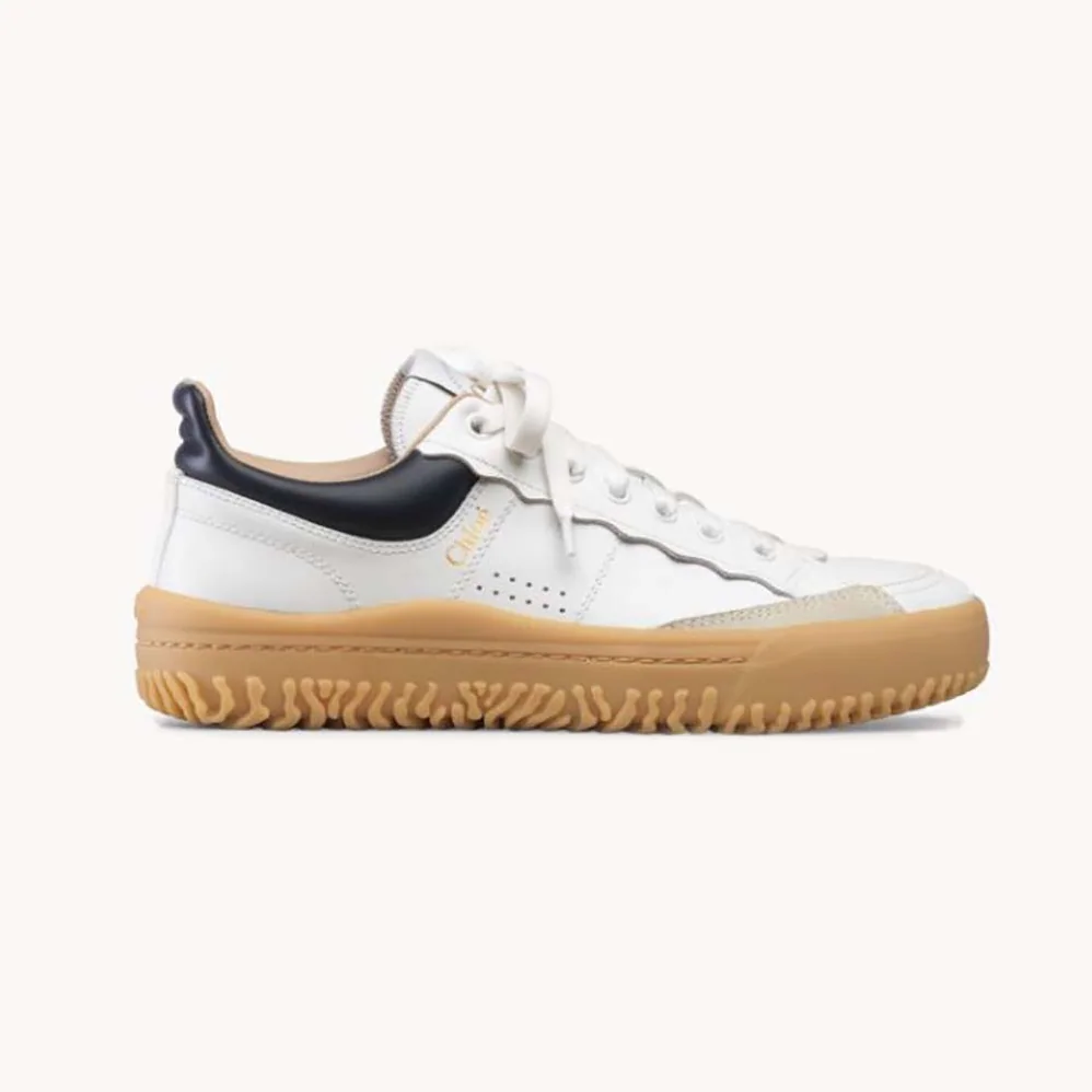 Chloe Franckie Low-Top Sneaker in Smooth Calfskin for Women in Black