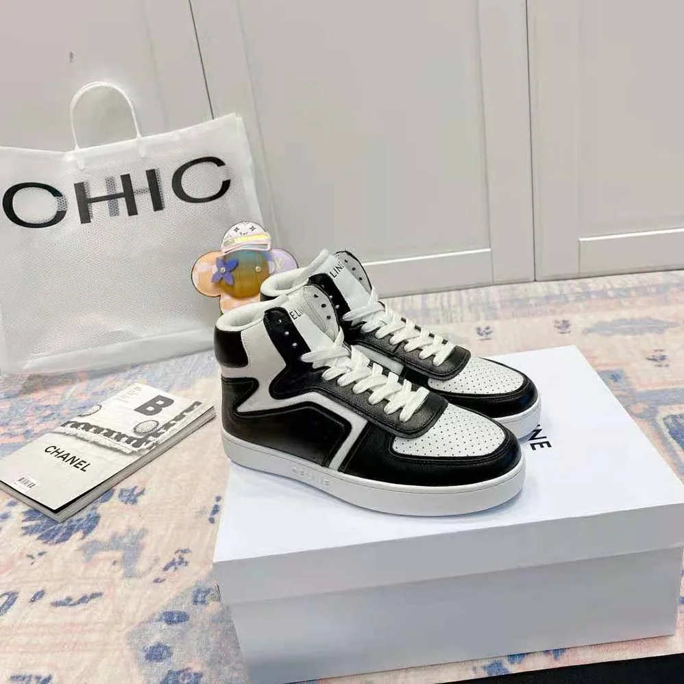Celine Z Trainer CT-01 High Top Sneaker in Calfskin for Women in Black