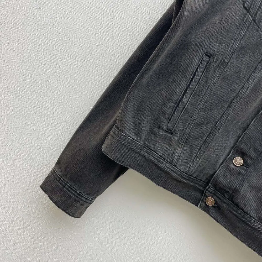 Celine Trucker Jacket in Charcoal Wash Denim for Men Celine Trucker Jacket in Charcoal Wash Denim for Men