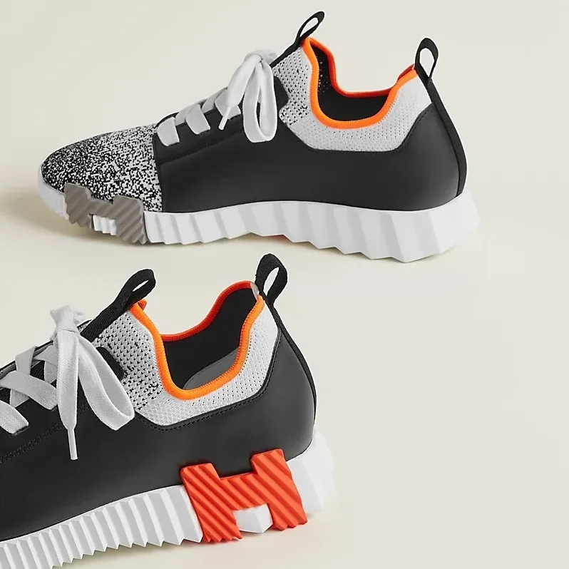 Hermes Depart Slip in On Sneakers Black/ Grey Hermes Depart Slip in On Sneakers Black/ Grey