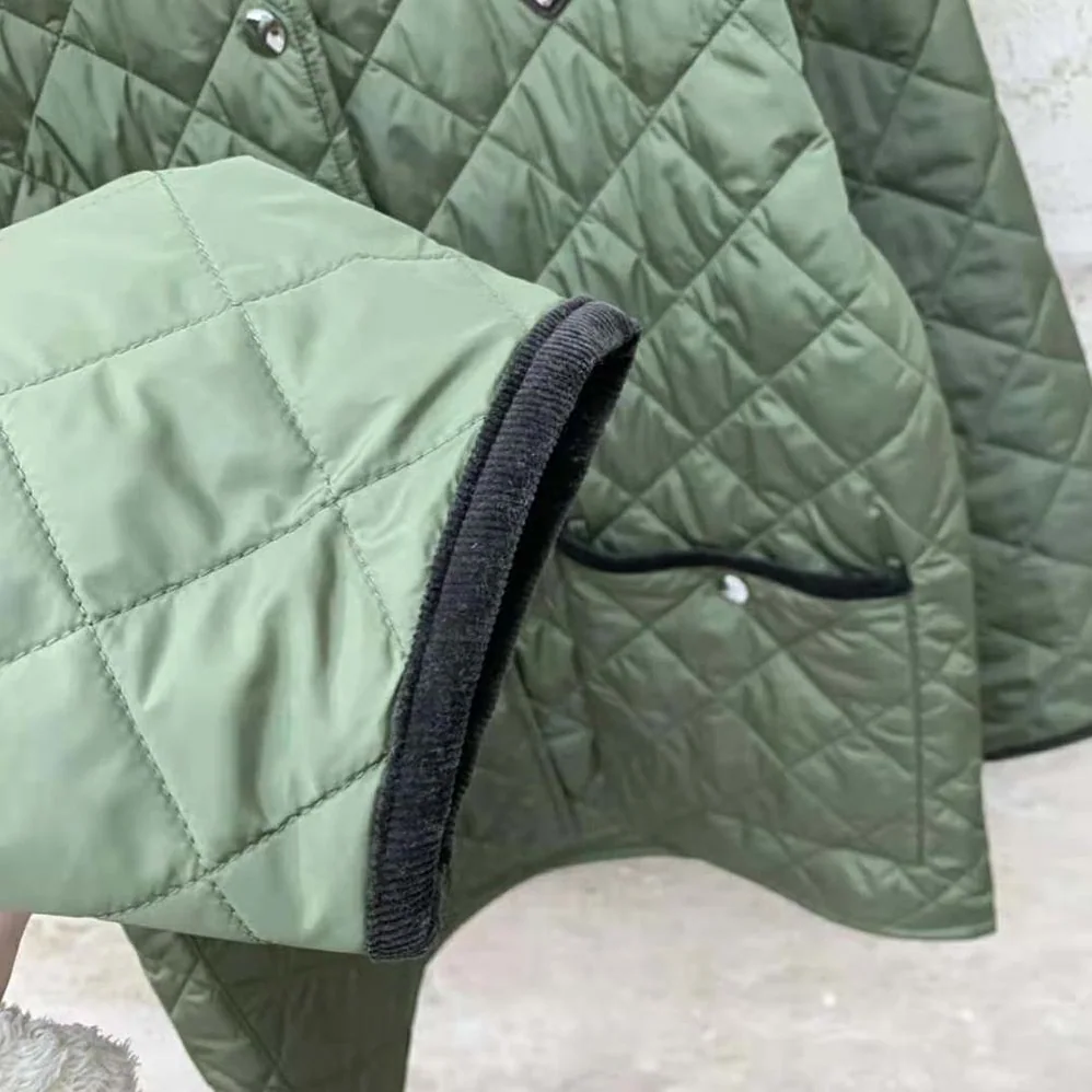 Prada Light Re-Nylon Jacket with Enameled Metal Triangle Logo for Women in Dark Green