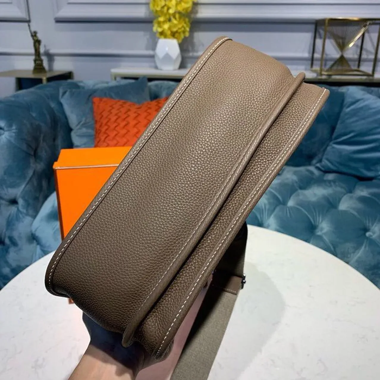 Hermes Evelyne III GM Bag Brown / Hermes Evelyne III GM Bag Brown /